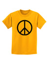 Peace Sign Symbol Childrens T-Shirt-Childrens T-Shirt-TooLoud-Gold-X-Small-Davson Sales