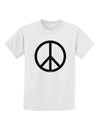 Peace Sign Symbol Childrens T-Shirt-Childrens T-Shirt-TooLoud-White-X-Small-Davson Sales