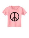 Peace Sign Symbol - Distressed Toddler T-Shirt-Toddler T-Shirt-TooLoud-Candy-Pink-2T-Davson Sales