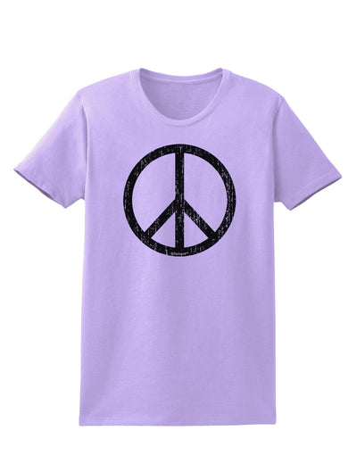 Peace Sign Symbol - Distressed Womens T-Shirt-Womens T-Shirt-TooLoud-Lavender-X-Small-Davson Sales