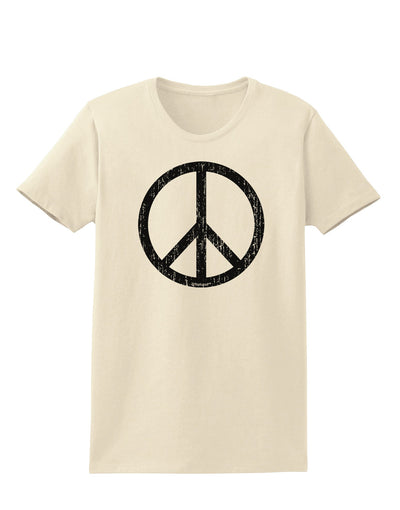 Peace Sign Symbol - Distressed Womens T-Shirt-Womens T-Shirt-TooLoud-Natural-X-Small-Davson Sales