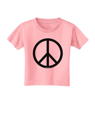 Peace Sign Symbol Toddler T-Shirt-Toddler T-Shirt-TooLoud-Candy-Pink-2T-Davson Sales