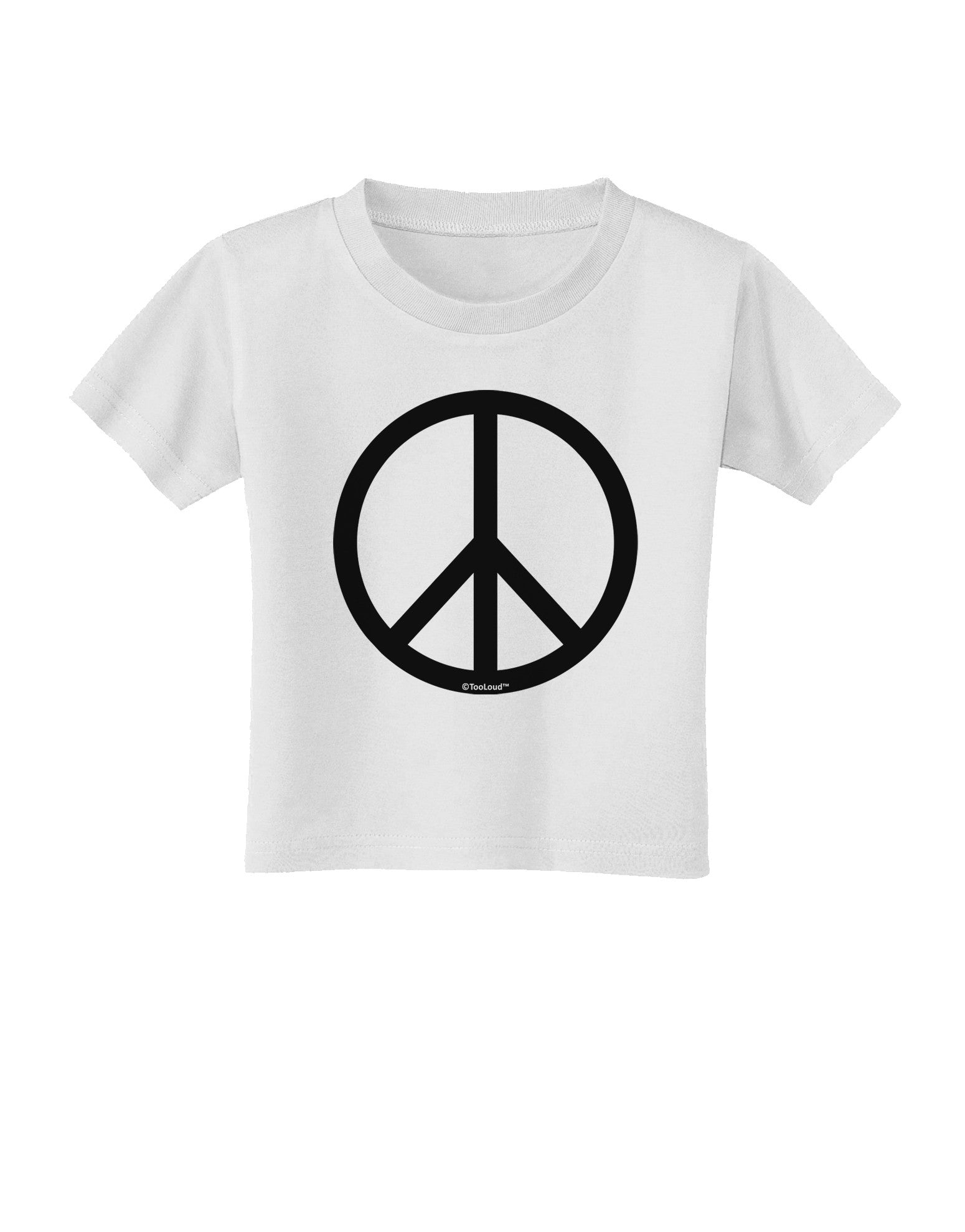 Peace Sign Symbol Toddler T-Shirt-Toddler T-Shirt-TooLoud-White-2T-Davson Sales