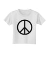 Peace Sign Symbol Toddler T-Shirt-Toddler T-Shirt-TooLoud-White-2T-Davson Sales