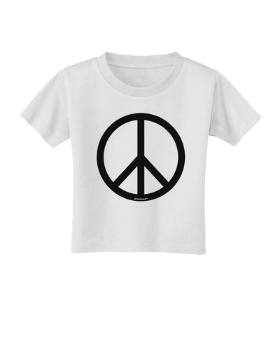 Peace Sign Symbol Toddler T-Shirt-Toddler T-Shirt-TooLoud-White-2T-Davson Sales