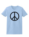 Peace Sign Symbol Womens T-Shirt-Womens T-Shirt-TooLoud-Light-Blue-X-Small-Davson Sales