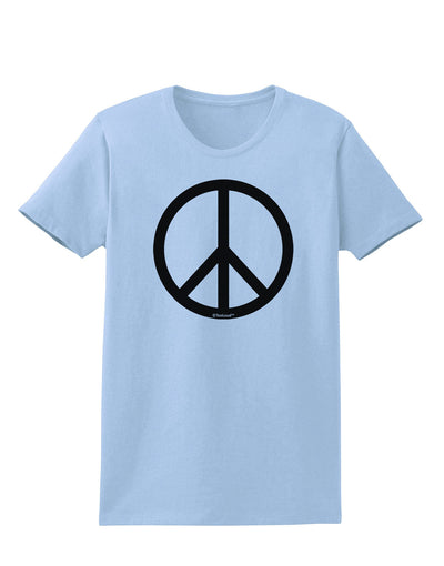 Peace Sign Symbol Womens T-Shirt-Womens T-Shirt-TooLoud-Light-Blue-X-Small-Davson Sales