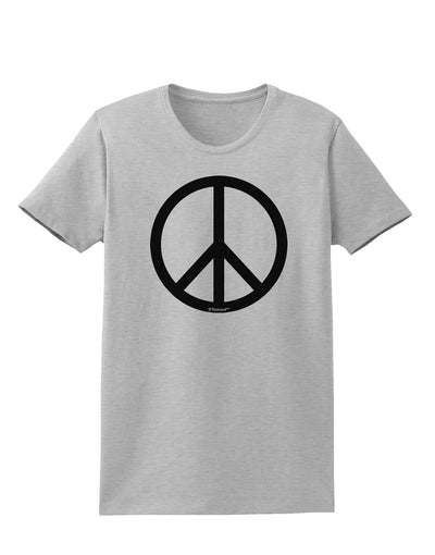 Peace Sign Symbol Womens T-Shirt-Womens T-Shirt-TooLoud-AshGray-X-Small-Davson Sales