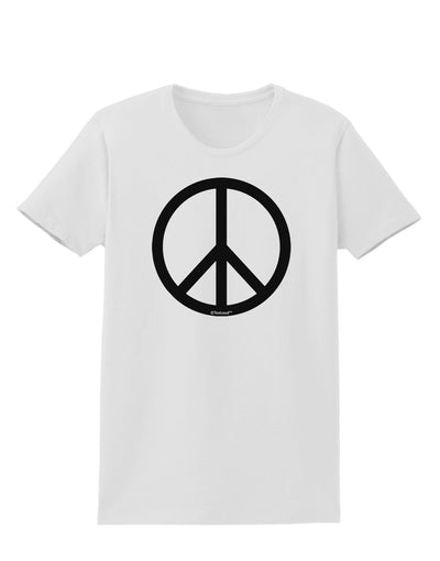 Peace Sign Symbol Womens T-Shirt-Womens T-Shirt-TooLoud-White-X-Small-Davson Sales