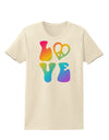 Peace and Love - Peace Heart Love Womens T-Shirt-Womens T-Shirt-TooLoud-Natural-X-Small-Davson Sales