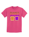 Peanut Butter and Jealous Childrens Dark T-Shirt by TooLoud-Childrens T-Shirt-TooLoud-Sangria-X-Small-Davson Sales