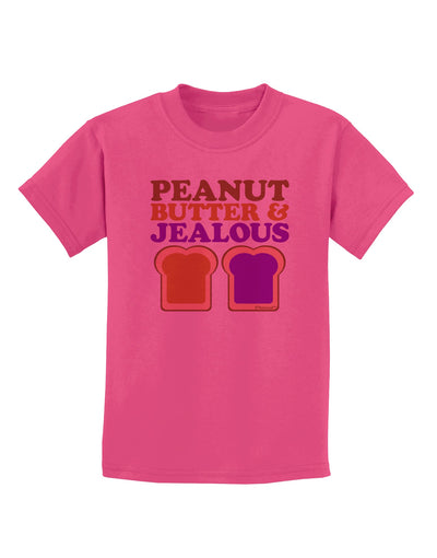 Peanut Butter and Jealous Childrens T-Shirt by TooLoud-Childrens T-Shirt-TooLoud-Sangria-X-Small-Davson Sales