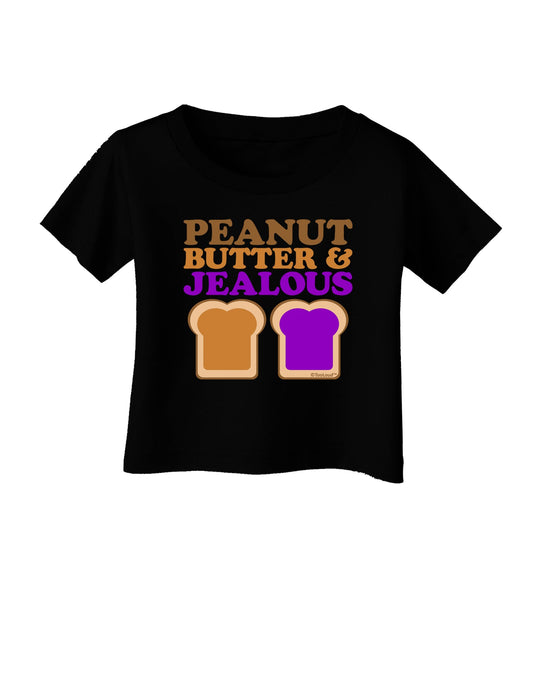Peanut Butter and Jealous Infant T-Shirt Dark by TooLoud-Infant T-Shirt-TooLoud-Black-06-Months-Davson Sales