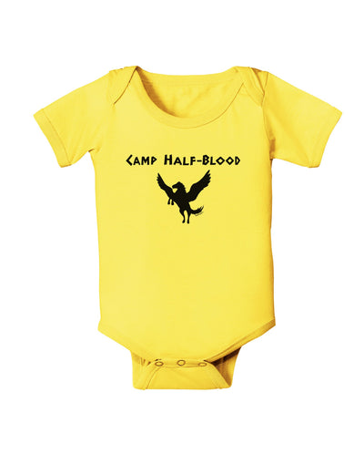 Pegasus Camp Half-Blood Baby Romper Bodysuit-Baby Romper-TooLoud-Yellow-06-Months-Davson Sales