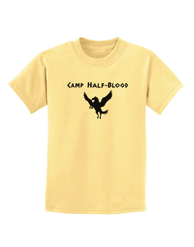 Pegasus Camp Half-Blood Childrens T-Shirt-Childrens T-Shirt-TooLoud-Daffodil-Yellow-X-Small-Davson Sales