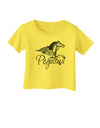 Pegasus Color Illustration Infant T-Shirt-Infant T-Shirt-TooLoud-Yellow-06-Months-Davson Sales