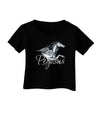 Pegasus Color Illustration Infant T-Shirt Dark-Infant T-Shirt-TooLoud-Black-06-Months-Davson Sales