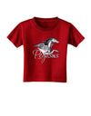 Pegasus Color Illustration Toddler T-Shirt Dark-Toddler T-Shirt-TooLoud-Red-2T-Davson Sales