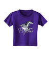Pegasus Color Illustration Toddler T-Shirt Dark-Toddler T-Shirt-TooLoud-Purple-2T-Davson Sales