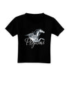 Pegasus Color Illustration Toddler T-Shirt Dark-Toddler T-Shirt-TooLoud-Black-2T-Davson Sales