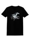 Pegasus Color Illustration Womens Dark T-Shirt-TooLoud-Black-X-Small-Davson Sales