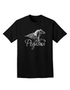 Pegasus Illustration Adult Dark T-Shirt-Mens T-Shirt-TooLoud-Black-Small-Davson Sales