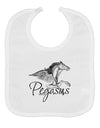 Pegasus Illustration Baby Bib