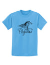 Pegasus Illustration Childrens T-Shirt-Childrens T-Shirt-TooLoud-Aquatic-Blue-X-Small-Davson Sales