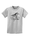 Pegasus Illustration Childrens T-Shirt-Childrens T-Shirt-TooLoud-AshGray-X-Small-Davson Sales