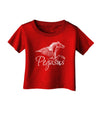 Pegasus Illustration Infant T-Shirt Dark-Infant T-Shirt-TooLoud-Red-06-Months-Davson Sales