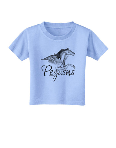 Pegasus Illustration Toddler T-Shirt-Toddler T-Shirt-TooLoud-Aquatic-Blue-2T-Davson Sales