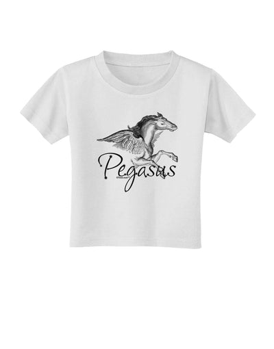 Pegasus Illustration Toddler T-Shirt-Toddler T-Shirt-TooLoud-White-2T-Davson Sales