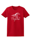 Pegasus Illustration Womens Dark T-Shirt-TooLoud-Red-X-Small-Davson Sales