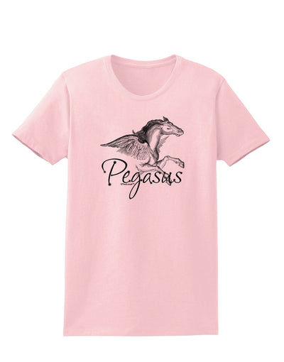 Pegasus Illustration Womens T-Shirt-Womens T-Shirt-TooLoud-PalePink-X-Small-Davson Sales