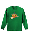 Penelope Peach Witch - Cute Fruit Adult Long Sleeve Dark T-Shirt-TooLoud-Kelly-Green-Small-Davson Sales