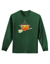 Penelope Peach Witch - Cute Fruit Adult Long Sleeve Dark T-Shirt-TooLoud-Dark-Green-Small-Davson Sales