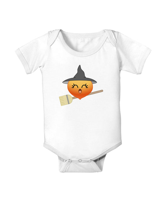 Penelope Peach Witch - Cute Fruit Baby Romper Bodysuit-Baby Romper-TooLoud-White-06-Months-Davson Sales