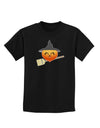 Penelope Peach Witch - Cute Fruit Childrens Dark T-Shirt-Childrens T-Shirt-TooLoud-Black-X-Small-Davson Sales