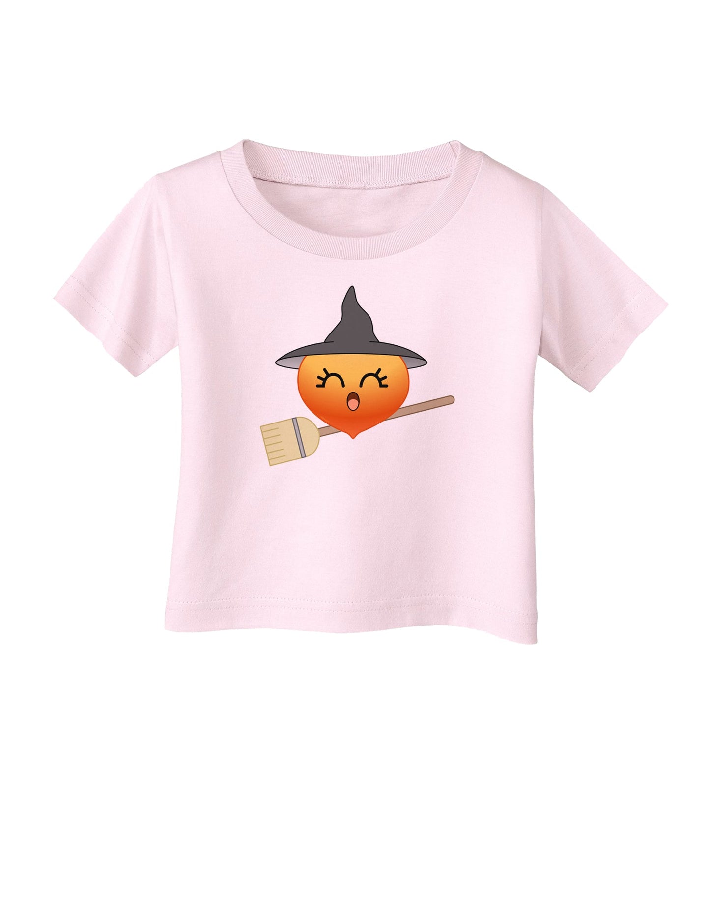 Penelope Peach Witch - Cute Fruit Infant T-Shirt-Infant T-Shirt-TooLoud-Light-Pink-06-Months-Davson Sales