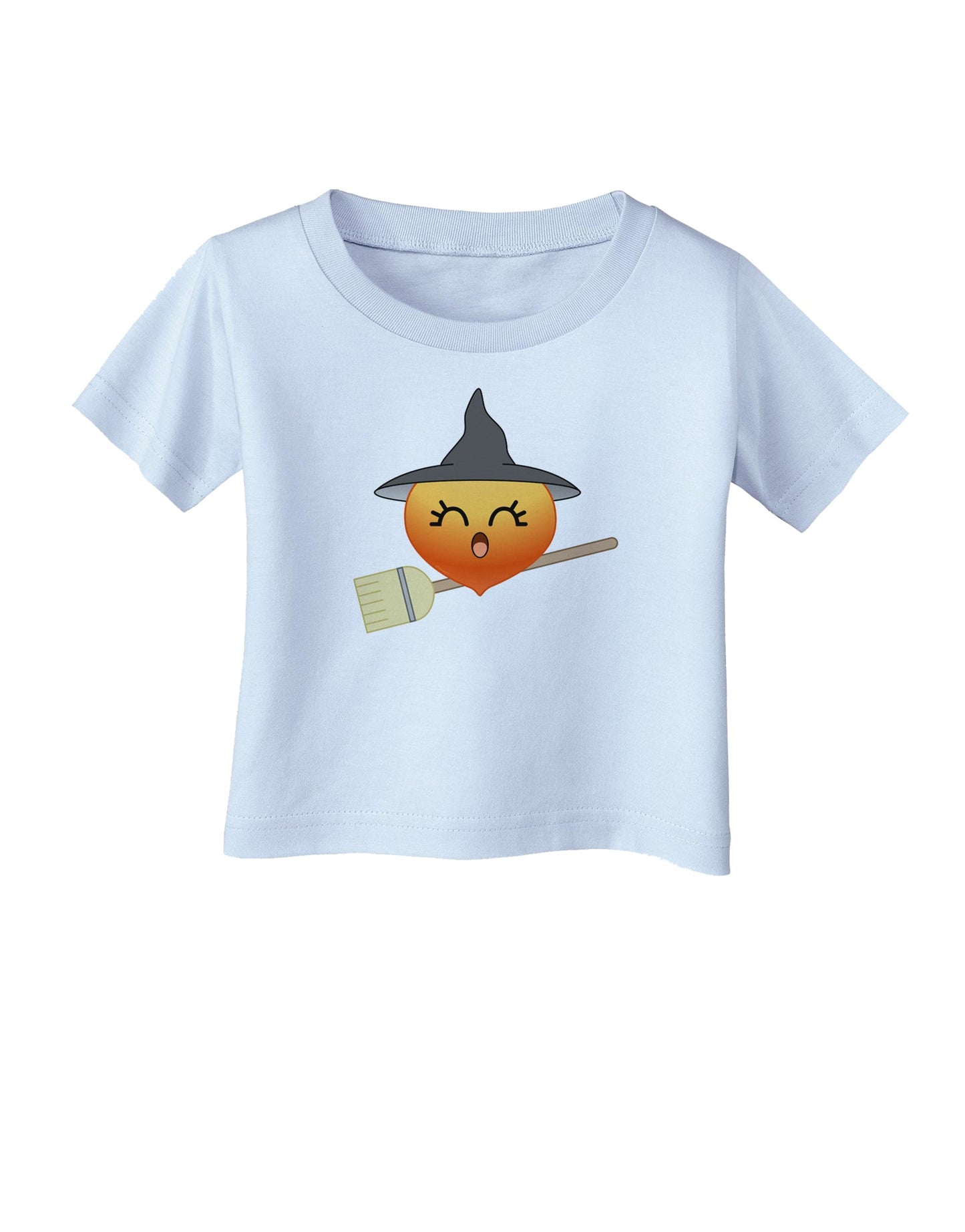 Penelope Peach Witch - Cute Fruit Infant T-Shirt-Infant T-Shirt-TooLoud-Light-Blue-06-Months-Davson Sales