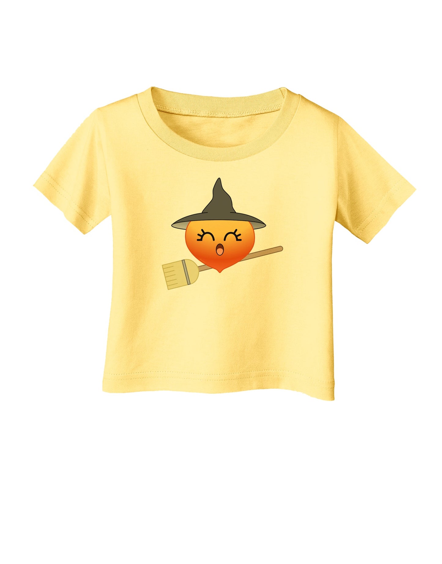 Penelope Peach Witch - Cute Fruit Infant T-Shirt-Infant T-Shirt-TooLoud-Daffodil-Yellow-06-Months-Davson Sales