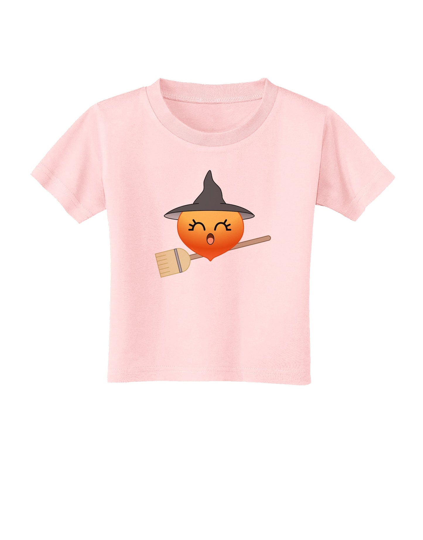 Penelope Peach Witch - Cute Fruit Toddler T-Shirt-Toddler T-Shirt-TooLoud-Light-Pink-2T-Davson Sales