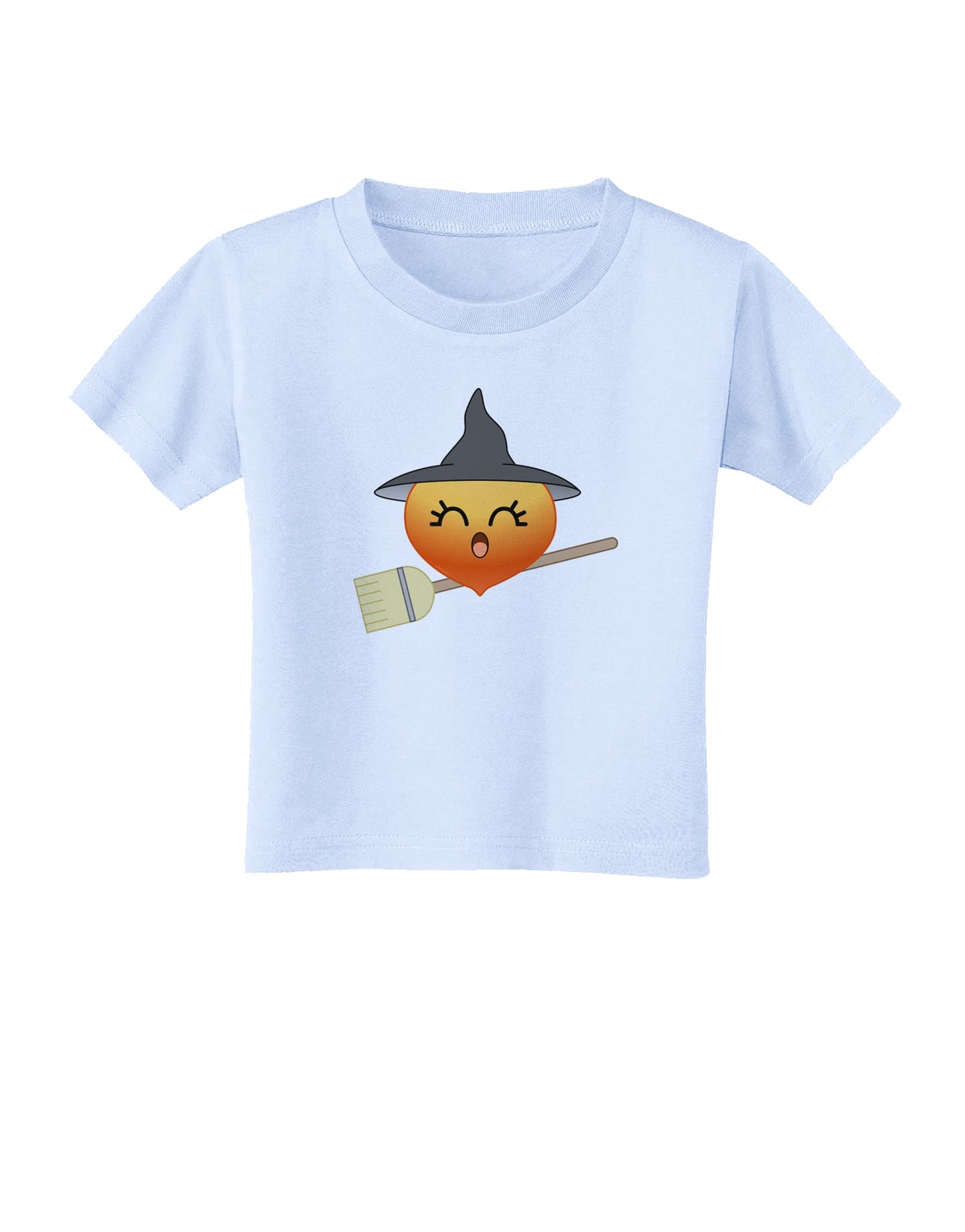 Penelope Peach Witch - Cute Fruit Toddler T-Shirt-Toddler T-Shirt-TooLoud-Light-Blue-2T-Davson Sales