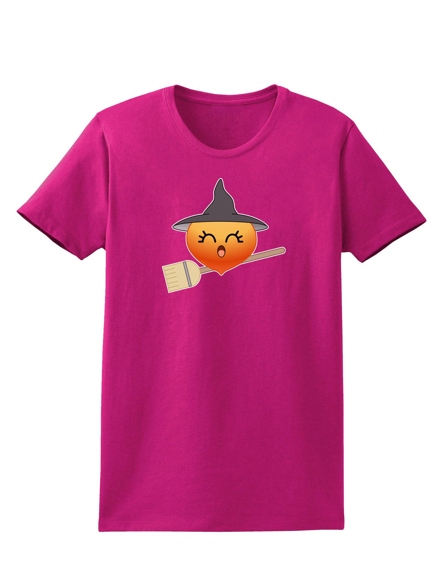 Penelope Peach Witch - Cute Fruit Womens Dark T-Shirt-Womens T-Shirt-TooLoud-Black-X-Small-Davson Sales