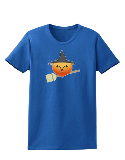 Penelope Peach Witch - Cute Fruit Womens Dark T-Shirt-Womens T-Shirt-TooLoud-Royal-Blue-X-Small-Davson Sales