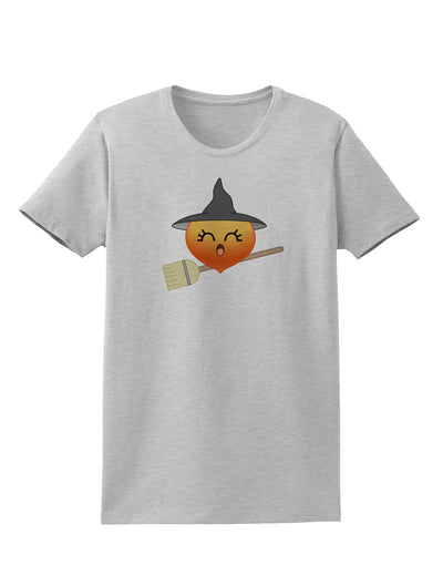 Penelope Peach Witch - Cute Fruit Womens T-Shirt-Womens T-Shirt-TooLoud-AshGray-X-Small-Davson Sales