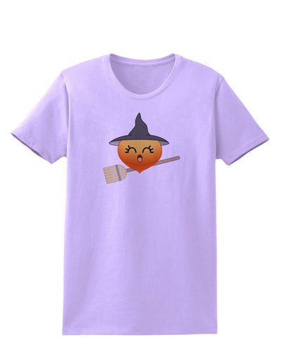 Penelope Peach Witch - Cute Fruit Womens T-Shirt-Womens T-Shirt-TooLoud-Lavender-X-Small-Davson Sales