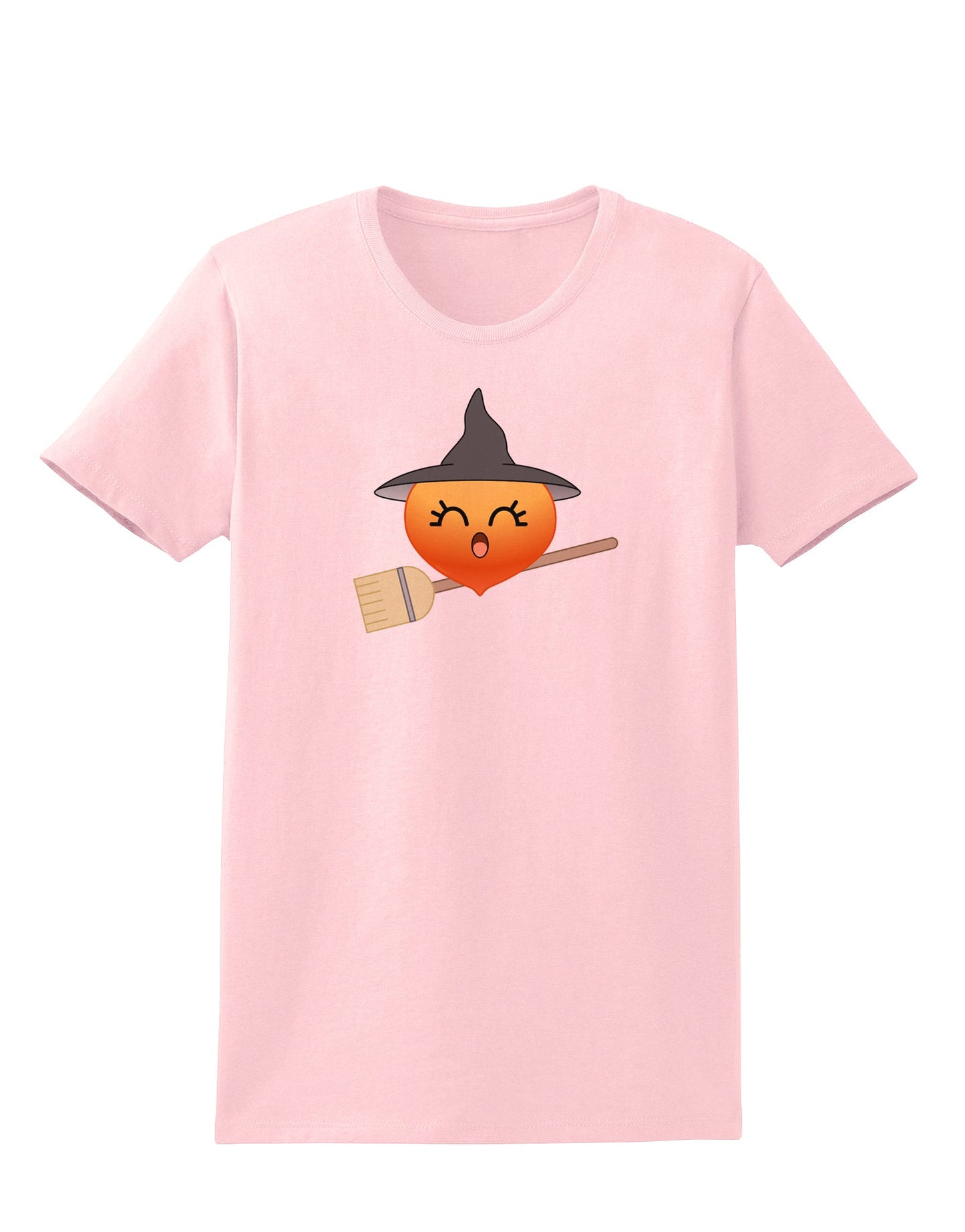 Penelope Peach Witch - Cute Fruit Womens T-Shirt-Womens T-Shirt-TooLoud-PalePink-X-Small-Davson Sales