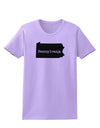 Pennsylvania - United States Shape Womens T-Shirt by TooLoud-Womens T-Shirt-TooLoud-Lavender-X-Small-Davson Sales