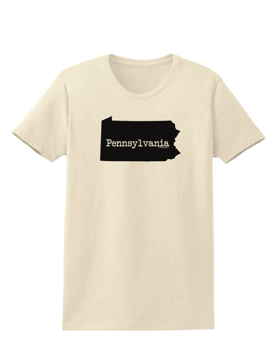 Pennsylvania - United States Shape Womens T-Shirt by TooLoud-Womens T-Shirt-TooLoud-Natural-X-Small-Davson Sales